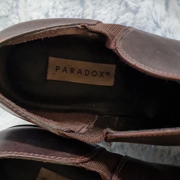Paradox Square Toe Heel Boots - Picture 2 of 6
